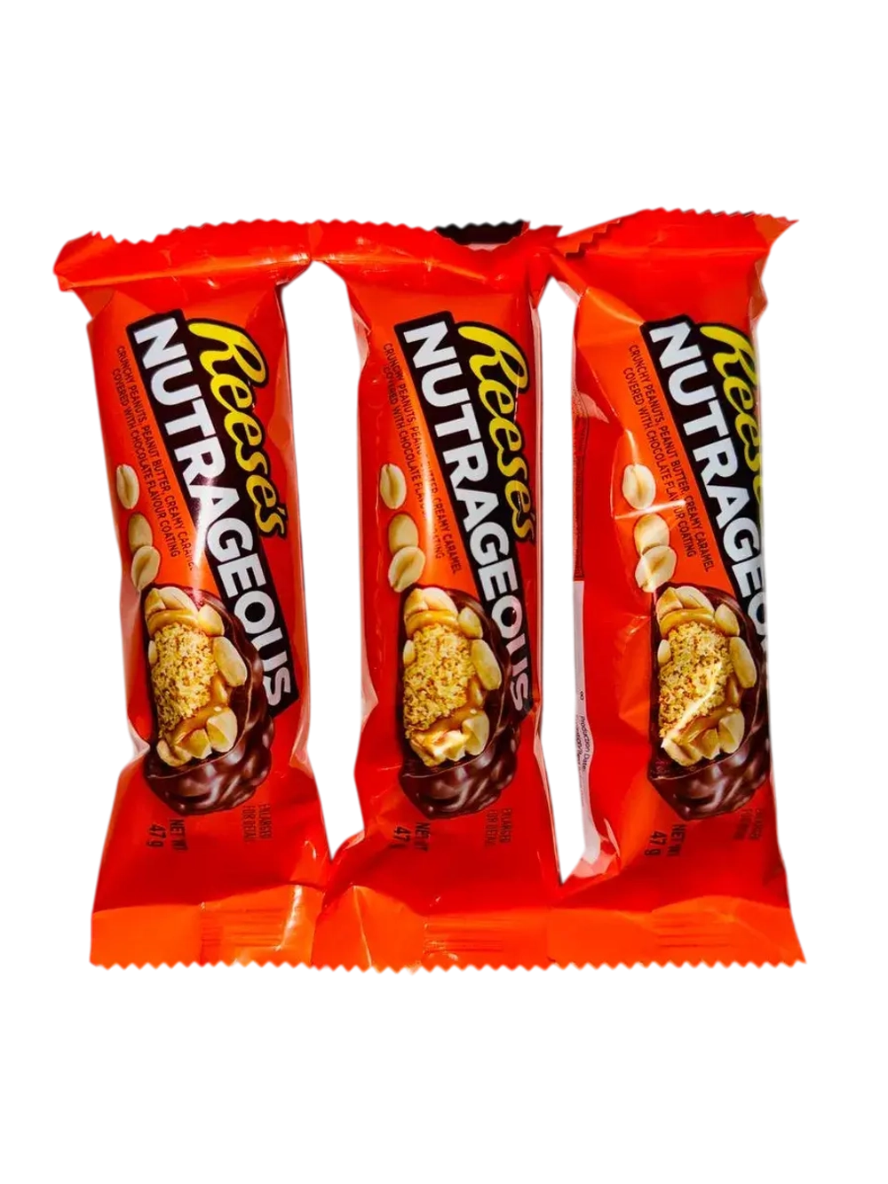 Шоколадный батончик Reese's Nutrageous, 3 шт по 47 гр