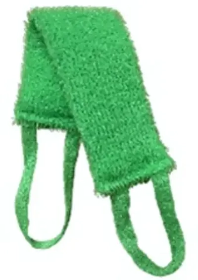 Мочалка для тела полипропиленовая с поролоном средней жесткости «TERRY», цвет зеленый, 43*11см