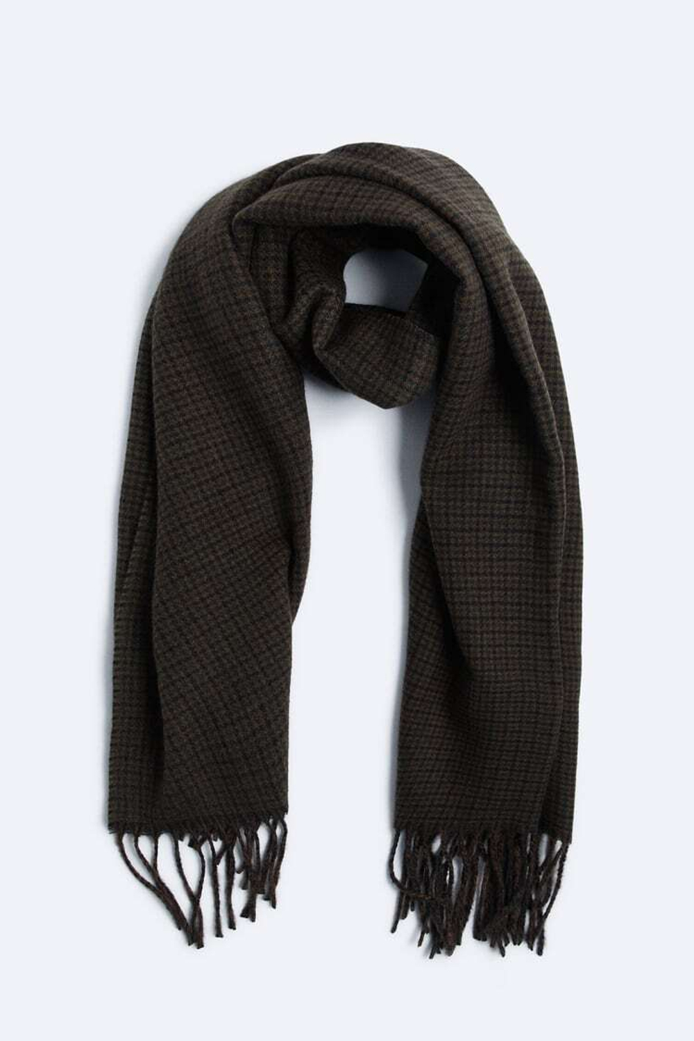 ZARA МУЖСКОЙ ШАРФ В КЛЕТКУ, РАЗНОЦВЕТНЫЙ