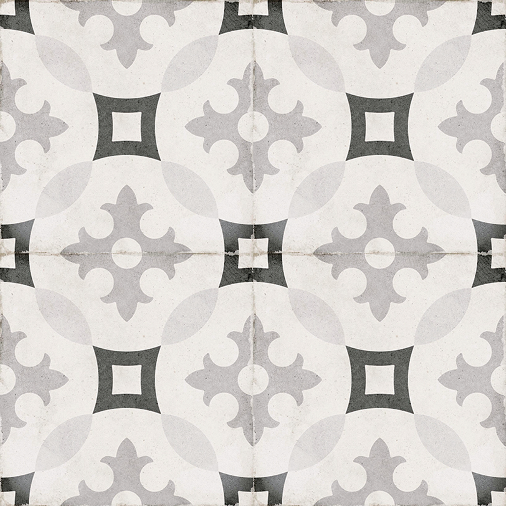 Equipe Art Nouveau Karlsplatz Grey 20x20