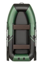 YACHTMAN-260 М (Яхтман) зеленый-черный (лодка ПВХ с усилением)