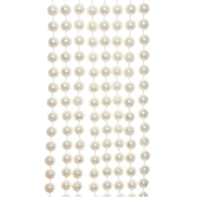 Бусы на ёлку 2,7 м «Жемчуг» d-8 мм, Белый