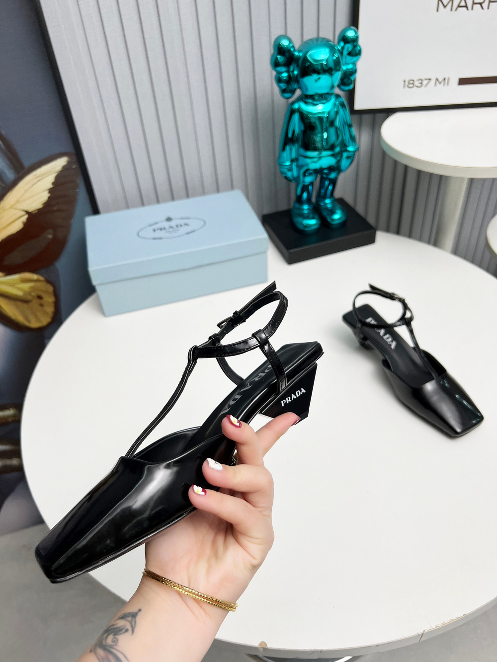 Prada Satin Slingback Pumps
