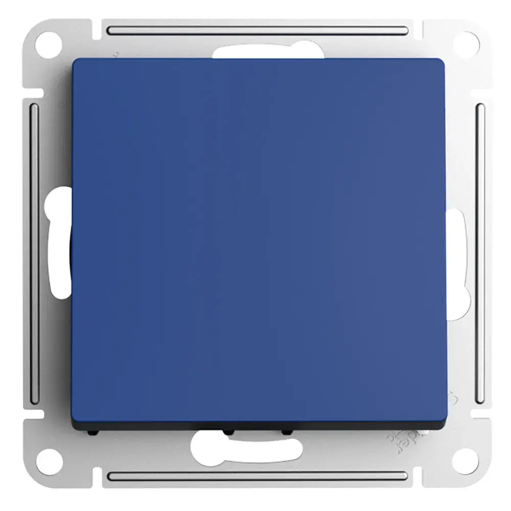 ATLASDESIGN 1-клавишный ВЫКЛЮЧАТЕЛЬ КНОПОЧНЫЙ, сх.1, 10А, механизм, АКВАМАРИН