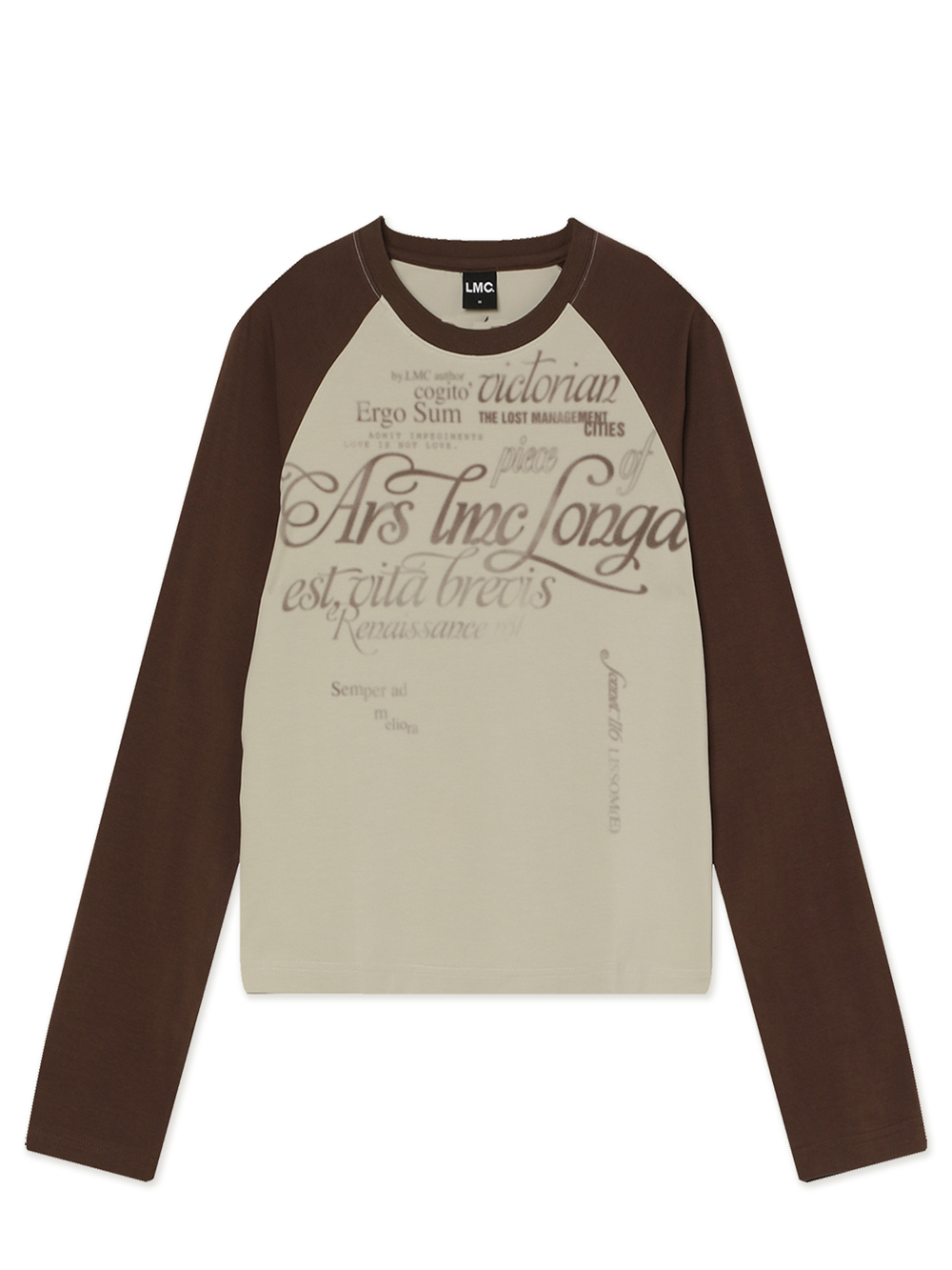 Женский Лонгслив Gradation Lettering Raglan