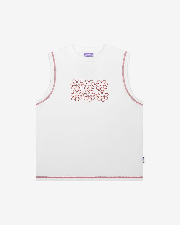 Майка face flower белая - фото 1