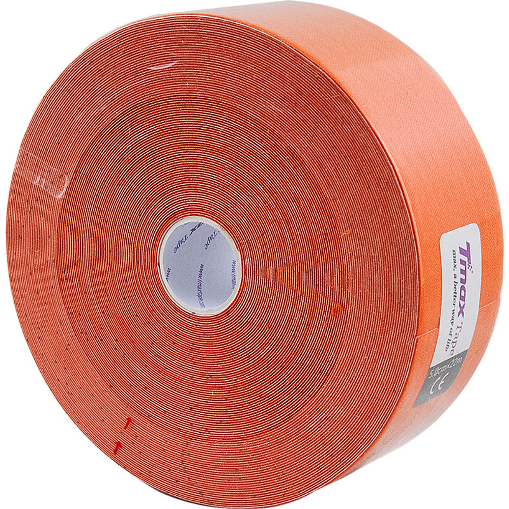 Тейп кинезиологический Tmax 22m Extra Sticky Orange (5 см x 22 м), 423266, оранжевый
