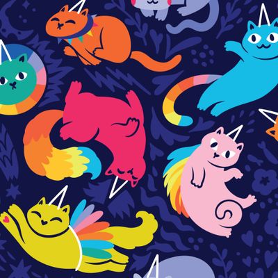 Радужные котики