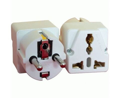 Разветвитель-переходник AY-KA (адаптер, тройник) 3 гн. 10A 250В плоская вилка, белый 7714700