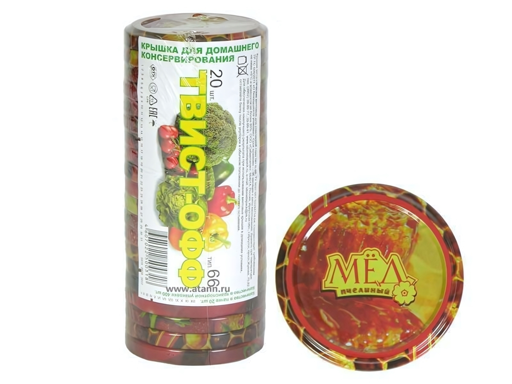 Крышка для консервирования 20шт винтовая d66 ТВИСТ-ОФФ (элит, ассорти) УРАЛ СКО