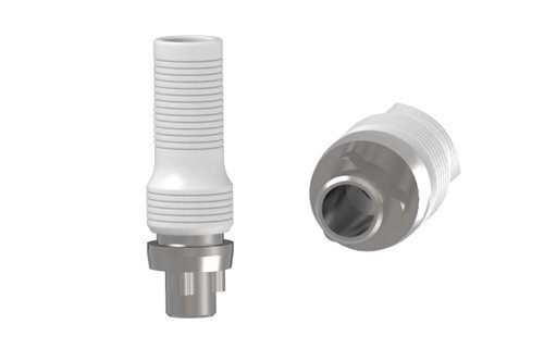 Приливаемые Абатменты на основании из Co-Cr кобальт хрома NOBEL Трёхканальное Соединение