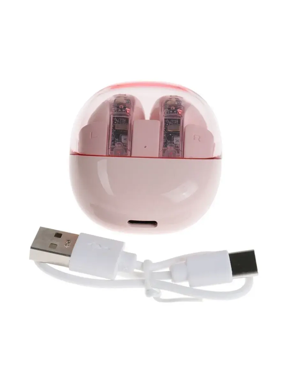 Наушники беспроводные R20, TWS, вкладыши, Bluetooth 5.3, 30/