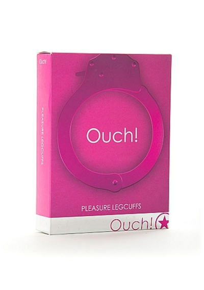 Розовые оковы на ноги Pleasure Legcuffs (Цвет: розовый)