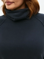 Свитшот с воротником графит