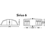 Палатка FHM полуавтоматическая Sirius 6 black-out, артикул 000109-0021