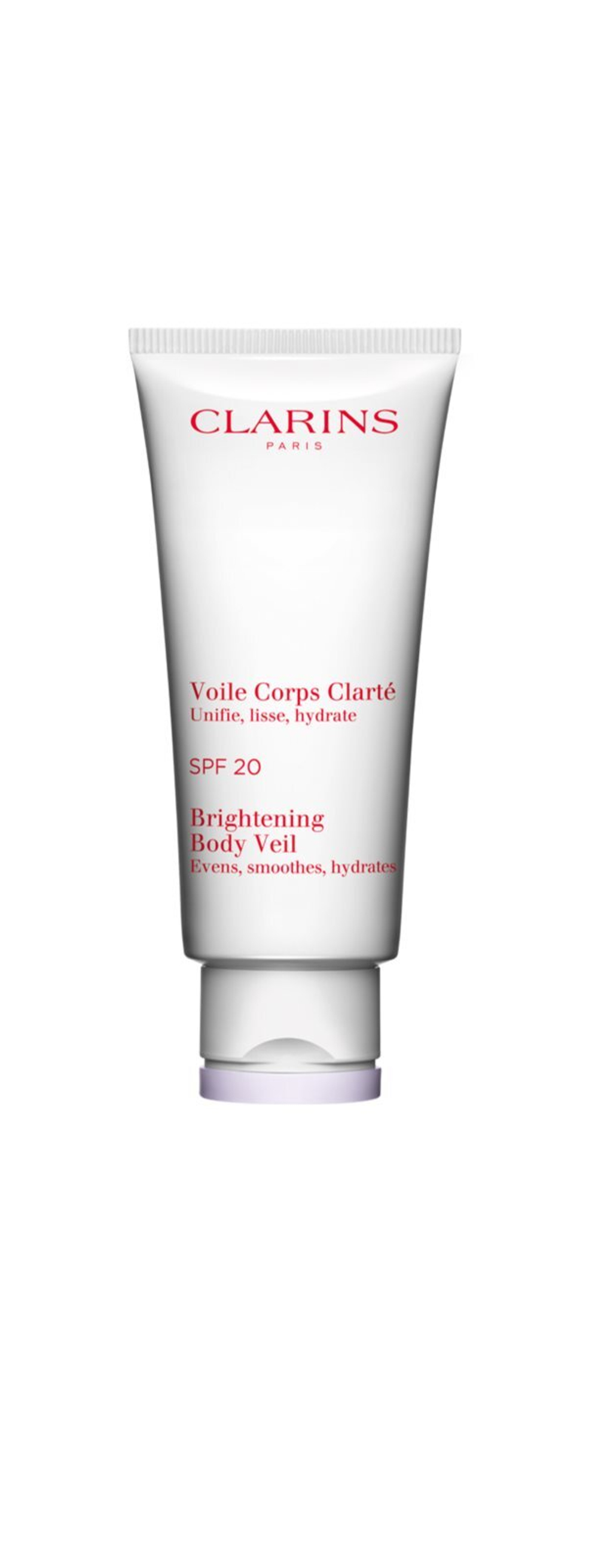 Clarins Brightening Body Veil SPF 20 - омолаживающее молочко для тела для осветления и увлажнения /  SPF20 200  ml  / GTIN 3380810106350