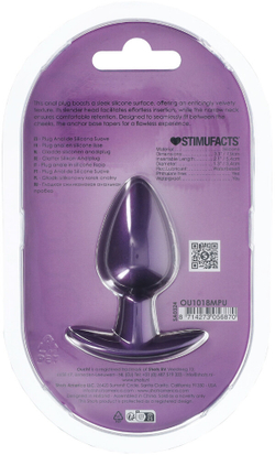 Shots Media Metallic Pur M - Анальная пробка из силикона