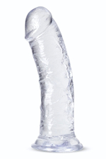 Прозрачный фаллоимитатор-реалистик Roar n Ride - 20,3 см. (Цвет: прозрачный)