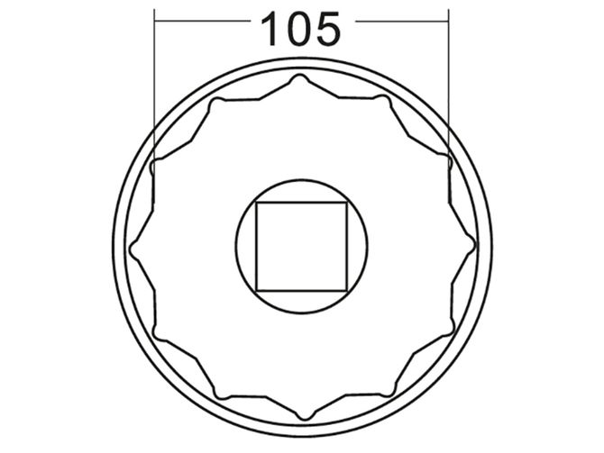 JTC (JTC-5598) Головка ступичная 105мм (Iveco)