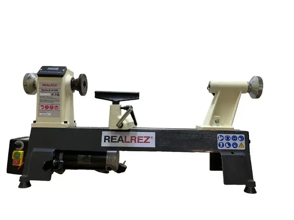 Токарный станок по дереву Realrez R-1218VD 550 W
