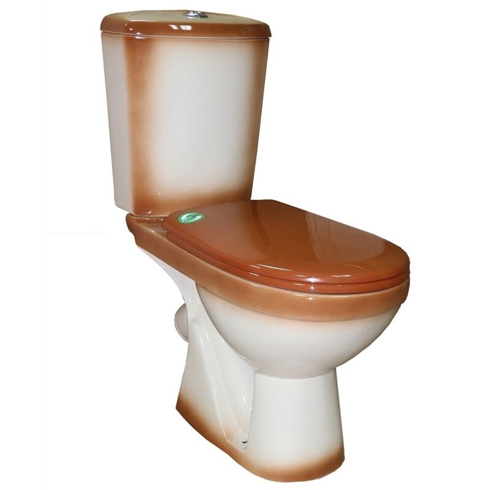 Унитаз-компакт РИО ROSA  коричневый декор