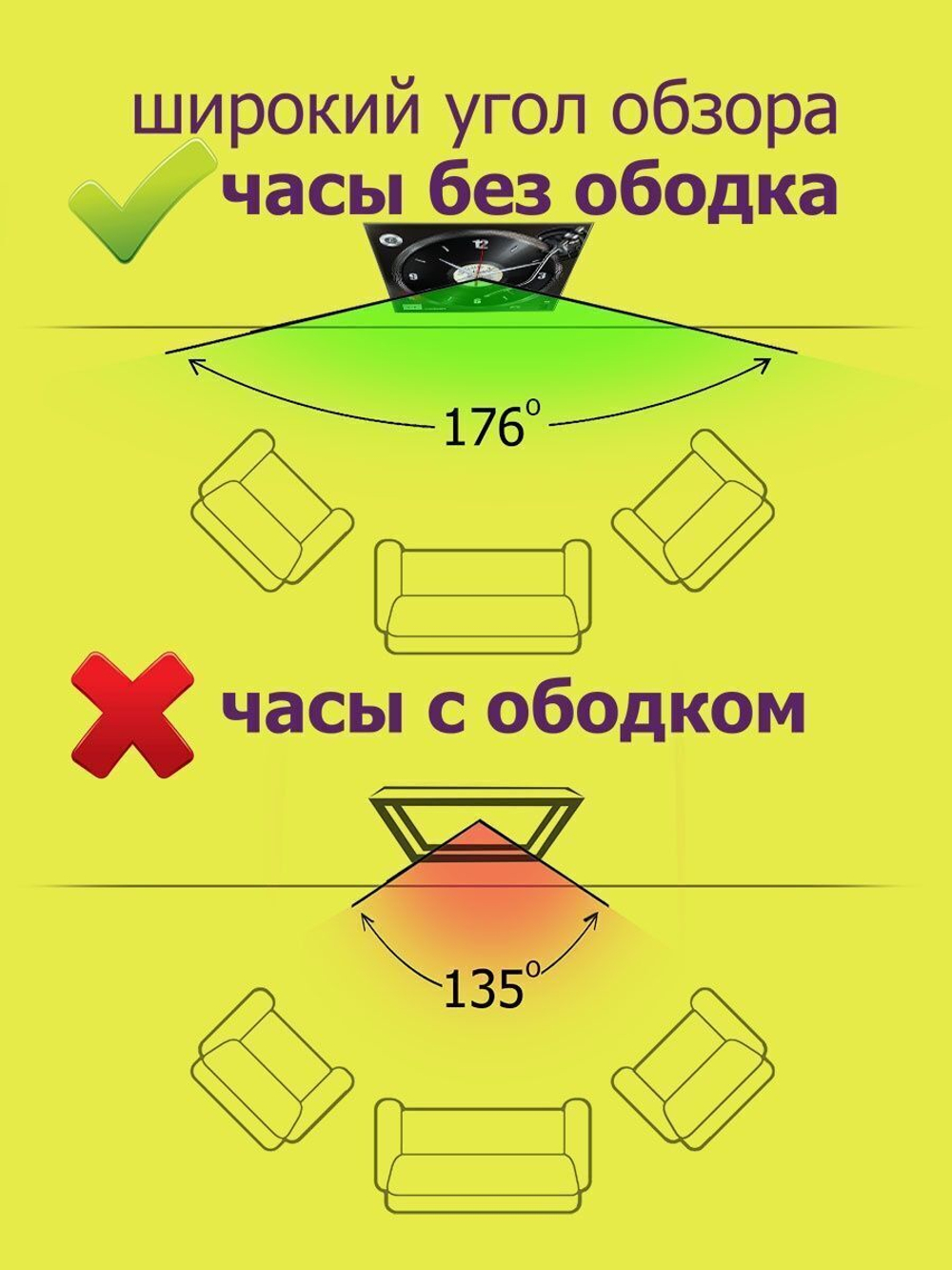 большие деревянные часы из МДФ mdparis005 d420 Декор для дома, подарок