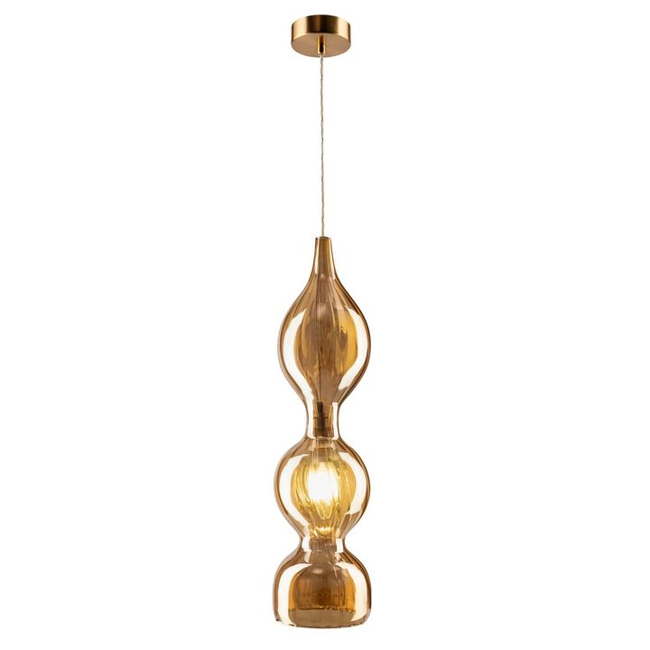 Подвесной светильник Crystal Lux Iris SP1 B Amber