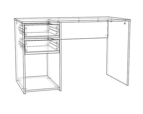 Стол письменный ВЕКТ левый