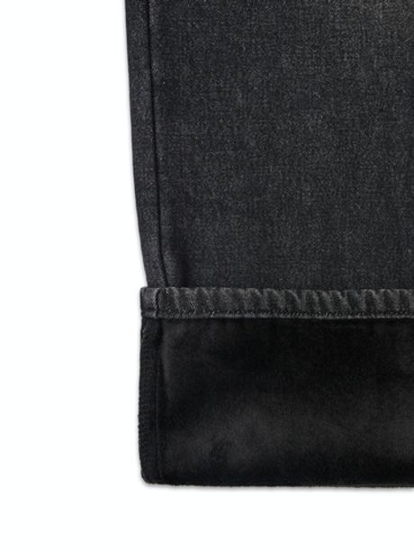 Черные утепленные джинсы-трансформеры