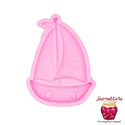 Молд силиконовый "Парусник", 10,5*6,8*0,8 см