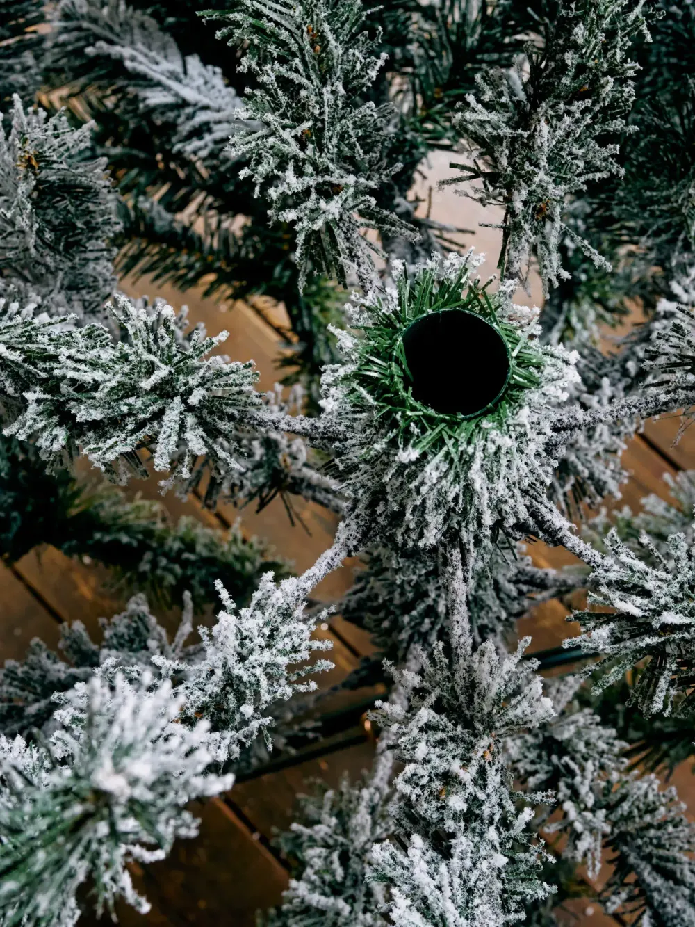 Заснеженная елка «Bourget» Бурже (Литая+пвх) 3 м