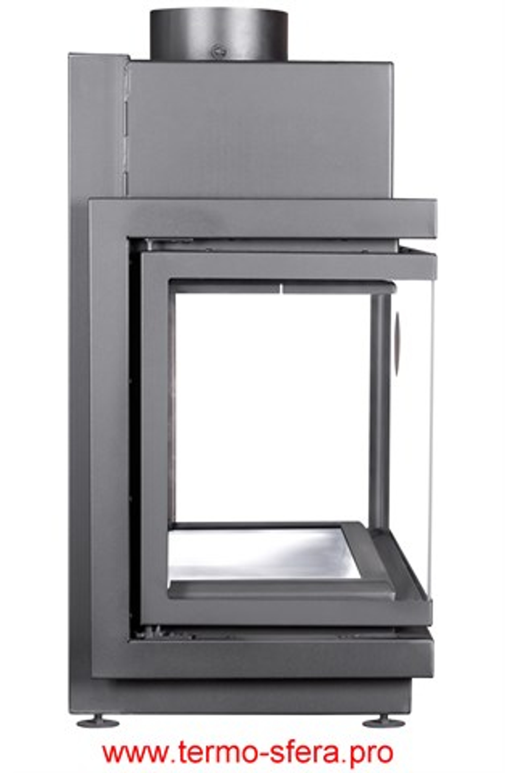 Каминная топка АЛЬФА 700 три стекла подовая