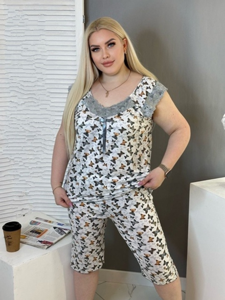 Пижама бриджи+футболка крылышко 331