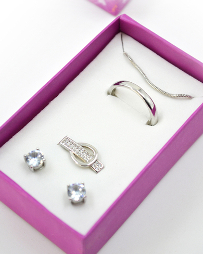 Футляр картонный прямоугольный, ассорти (6х4шт), серия "Подарочная" (№19)