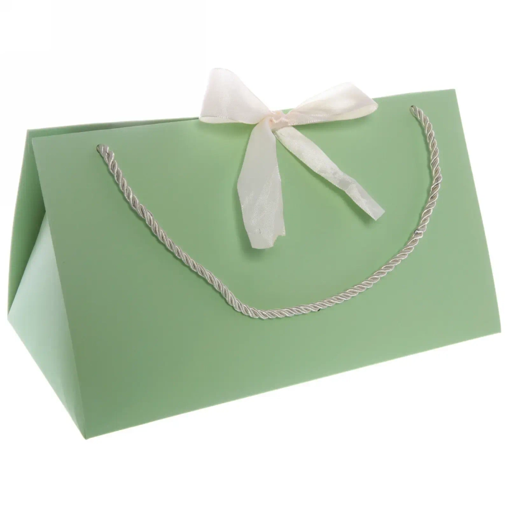 Пакет подарочный «Бант» 15.5*27*14 см, микс