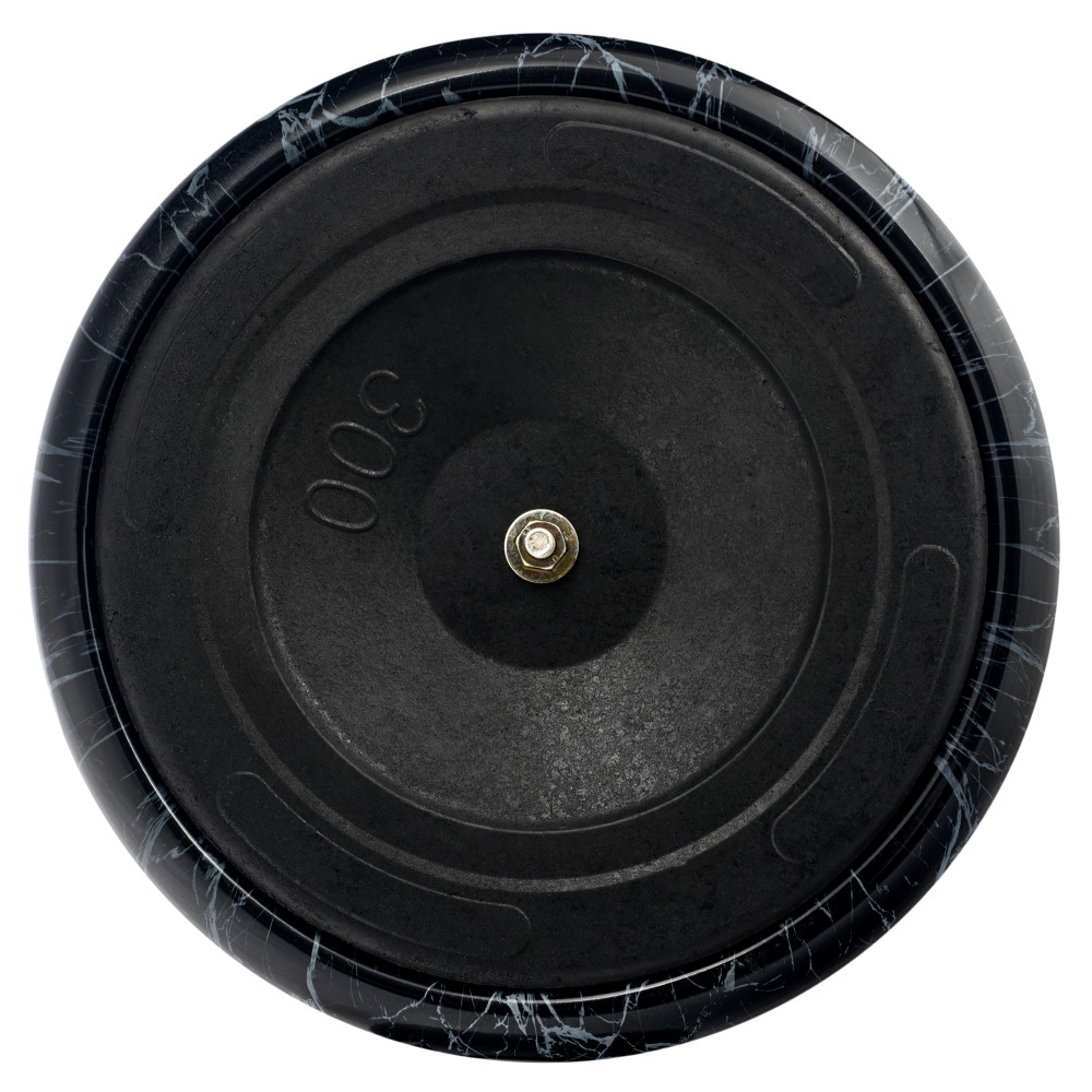 Кофейный столик Angel 40x55см, чёрный мрамор, металл