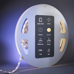 Светодиодная лента Ультра 24В 2835 6Вт/м 2700К 5м IP 20 201093 Led Strip 201093