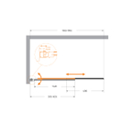 Шторка на ванну Cezares SLIDER-VF-11-100/150-P-Cr