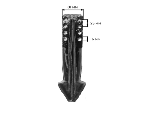 Носок фрезы с шестерёнчатым приводом 1GQN к минитрактору (крепл. 6 болтов)