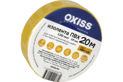 Изолента ПВХ 19ммх20м желт Oxiss