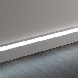 Плинтус для скрытого освещения Wallstyl, 2000x20x80 мм