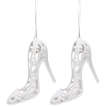 Подвеска «Туфли» 10 см (набор 2 шт), белый