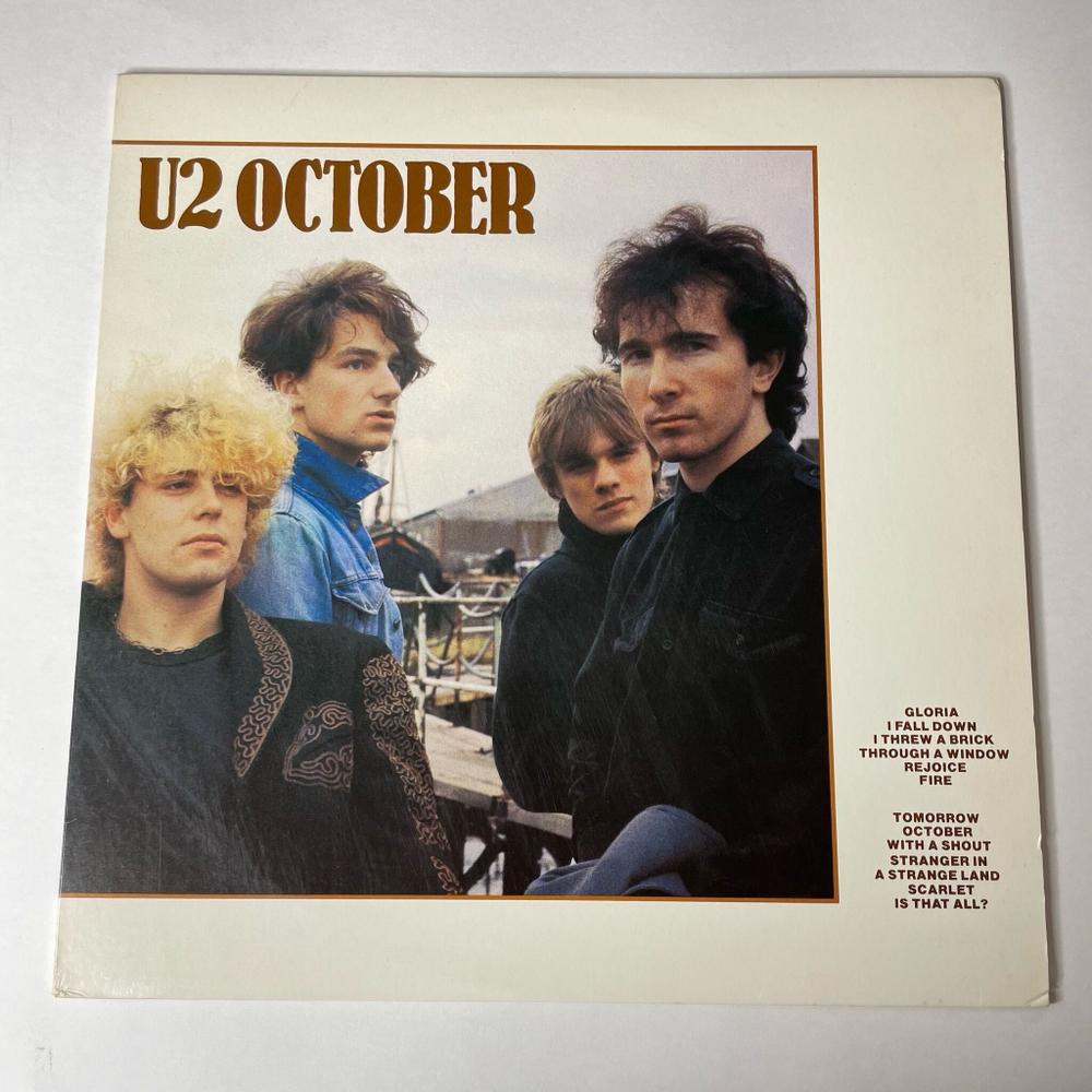 Винтажная виниловая пластинка LP U2 October (USA 1983) With A Shout
