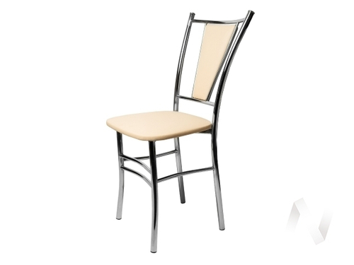 Стул Марсель (опоры хром/блисс кожзам крем)