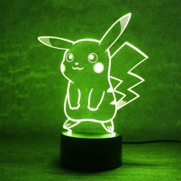 3D лампа Пикачу Pikachu