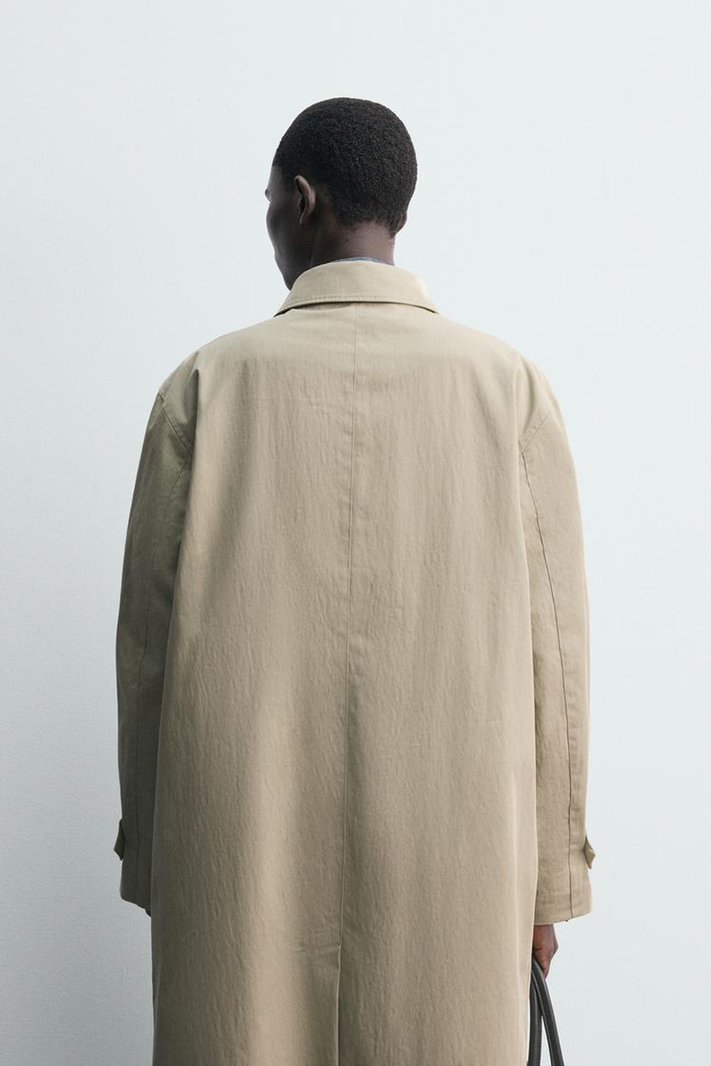 ZARA НЕПРОМОКАЕМЫЙ ТРЕНЧ, СВЕТЛО-БЕЖЕВЫЙ