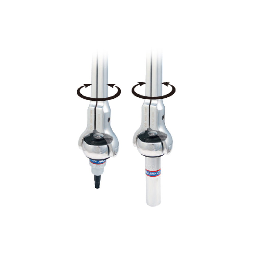 KING TONY (2752-06G) Трещотка 1/4", 150 мм, 72 зубца, дисковый механизм, поворотная голова с кнопкой