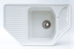 Мойка каменная S-30 глянец (Sim Gran), Белый крап