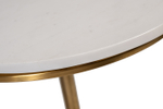 Стол журнальный Garda Decor Garda Decor мрамор белый d5058 см
