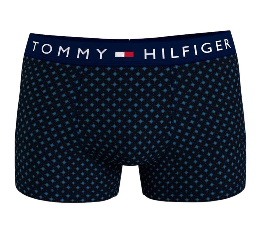 Мужские спортивные боксеры Tommy Hilfiger Trunk MF Print 1P - черный